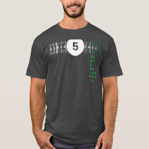 5 numerology inspired mens basic tshirt 