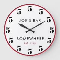 5 O'clock Custom Bar Happy Hour