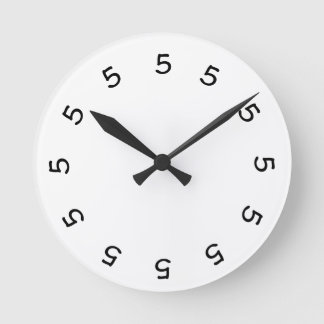 5 o'clock Simple Wall Clock