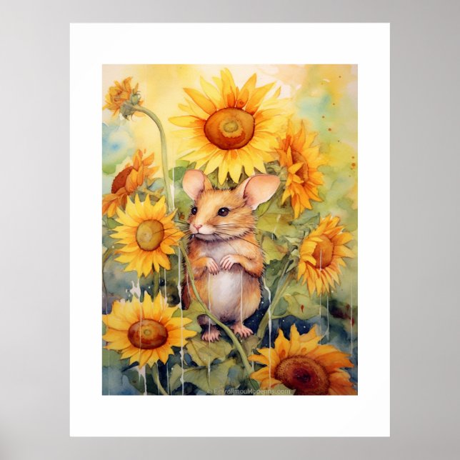 5 of 17 Sunflower Garden Miceville Poster (Front)