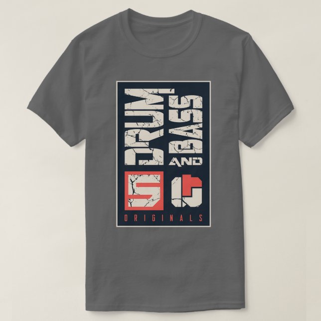 5 Originals DRUM AND BASS  T-Shirt (Design Front)