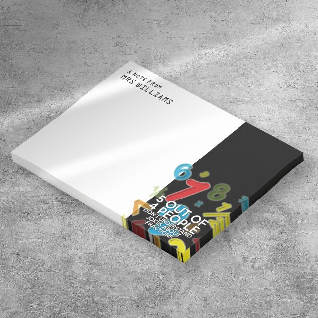 5 OUT OF 4 PEOPLE Math Funny Quote Post-it Notes (5 OUT OF 4 PEOPLE Math Funny Quote Post-it Notes)