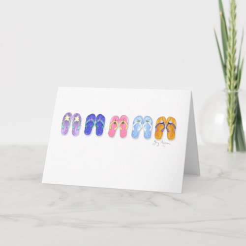 5 Pairs of Flip_Flops Cards