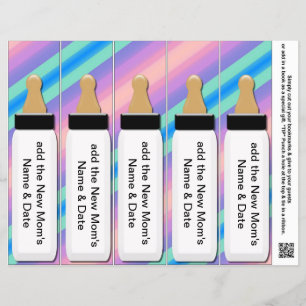 5 per Sheet Bookmark Favors for Baby Showers Party