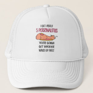 5 Personalities Llama Personality Alpaca Trucker Hat