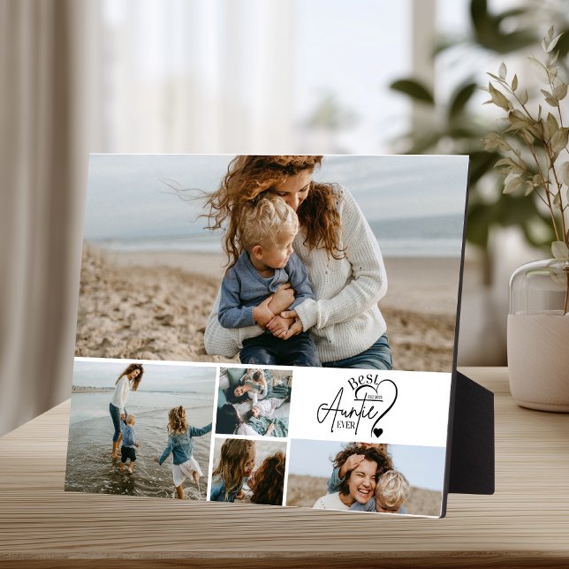 5 Personalized Best Aunt Photo Collage Plaque (Creator Uploaded)