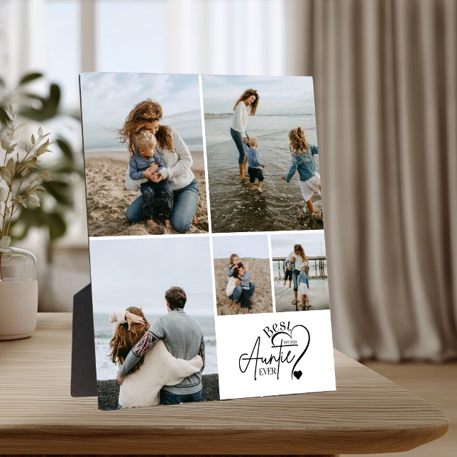 5 Personalized Best Aunt Photo Collage Plaque (Creator Uploaded)