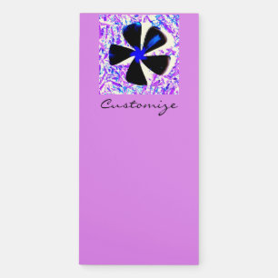5 petal pinwheel flower Thunder_Cove Magnetic Notepad