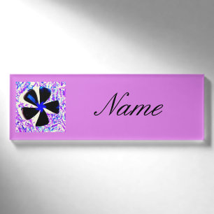 5 petal pinwheel flower Thunder_Cove Name Tag