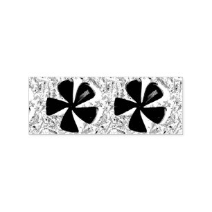 5 petal pinwheel flower Thunder_Cove Rubber Stamp