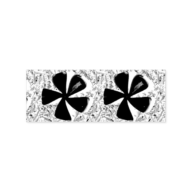 5 petal pinwheel flower Thunder_Cove Rubber Stamp (Imprint)