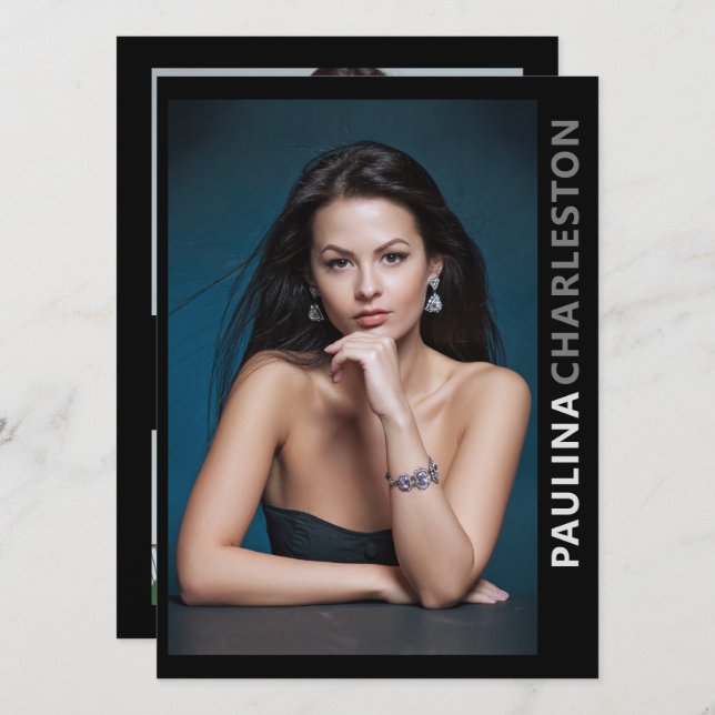 5 Photo 2 Sided Model Actor Pro 5.5x7.5 Template (Front/Back)