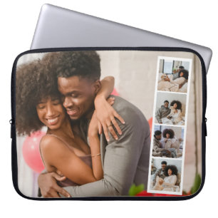 5 Photo Booth Modern Personalized Laptop Sleeve