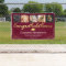 5 Photo Burgundy Gold Graduation Party