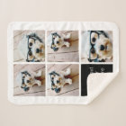 5 Photo Collage and text color block - black white