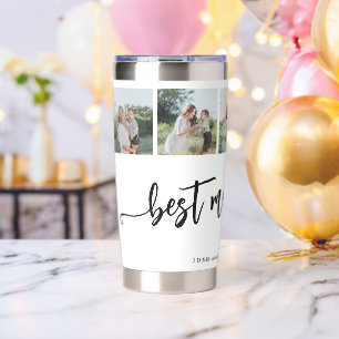 5 photo collage best mama ever personalized insulated tumbler