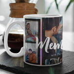 5 Photo Collage Couple Romantic Modern Elegant  Coffee Mug<br><div class="desc">Introducing our modern and chic personalized photo collage product! This stylish item allows you to create a unique and one-of-a-kind collage featuring your own personal photos. Simply choose your favorite Instagram snaps or photography, and add them to our pre-designed photo collage template. Our template features a beautiful typography elegant script...</div>
