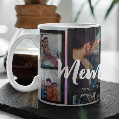 5 Photo Collage Couple Romantic Modern Elegant  Coffee Mug