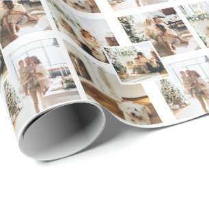5 Photo Collage Custom Personalized Wrapping Paper