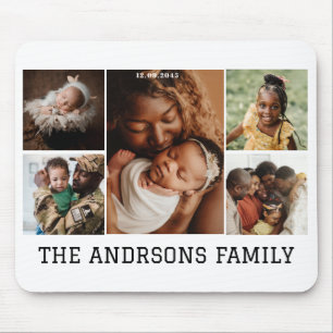 5 photo collage Mousepad