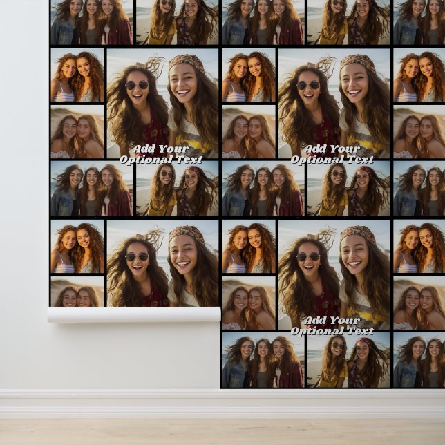 5 Photo Collage Optional Text -- CAN Edit Black Wallpaper (Application)