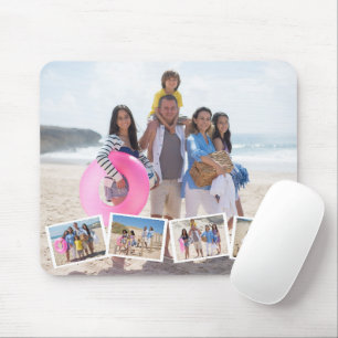 5 Photo Collage Template Personalized Mouse Pad