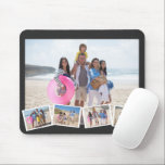 5 Photo Collage Template Personalized Mouse Pad<br><div class="desc">5 Photo Collage Template Personalized mousepad from Ricaso. Add your own photographs to this great collage layout. Designed with one main photo and four smaller images</div>