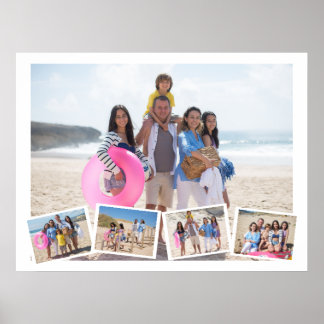 5 Photo Collage Template Personalized Poster