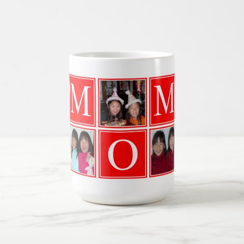 5 PHOTO Custom Collage MOM Mug