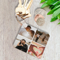 5 Photo Custom Collage Personalized Keychain