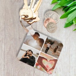 5 Photo Custom Collage Personalized Keychain