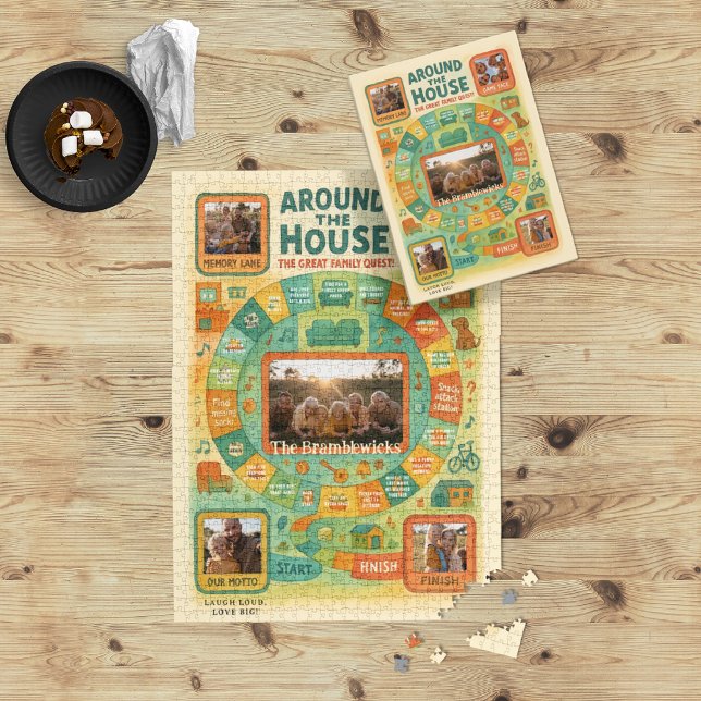 5 Photo | Custom Family Game Night Puzzle  (Creator Uploaded)