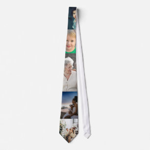 5 Photo Customized Collage Neck Tie