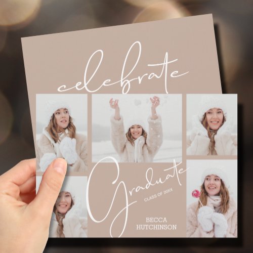 5 Photo Graduation Invitation