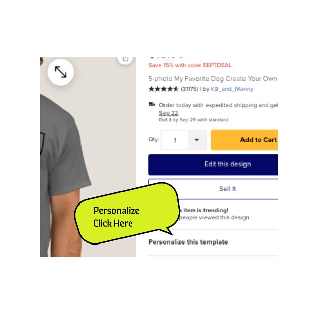 5-photo My Favorite Dog Create Your Own T-Shirt (Creator Uploaded)