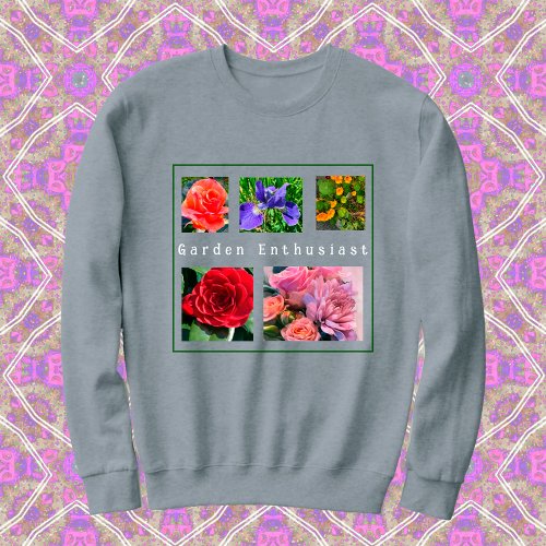 5_Photo My Favorite Flowers Template Sweatshirt