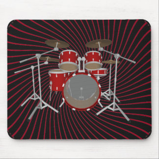5 Piece Drum Kit: Spiral Graphics: Mousepad