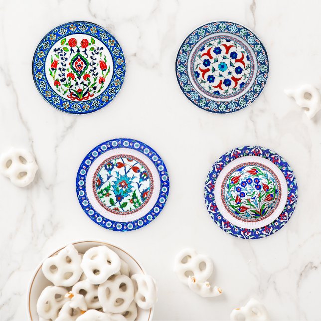 5 Piece Elegant  Acrylic Coaster set (In Situ)