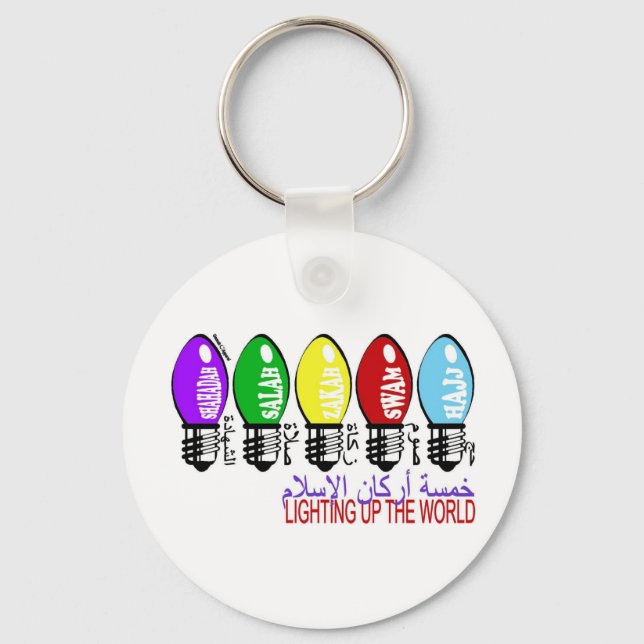 5 Pillars of Islam Keychain (Front)