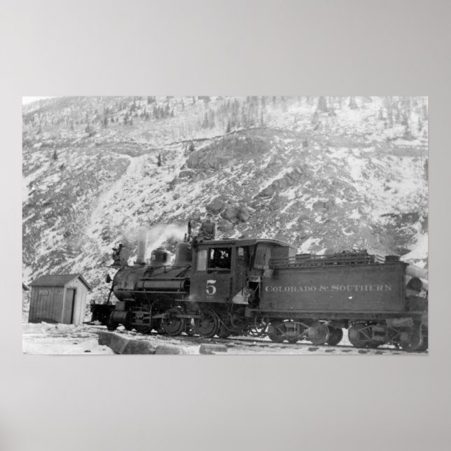 #5 Railroad Engine Colorado & Southern Poster (Front)