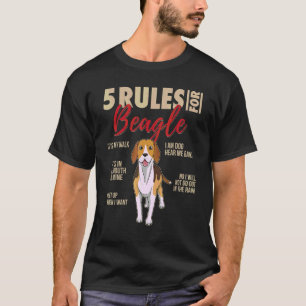 5 Rules For Beagle Dog T-Shirt
