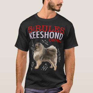 5 Rules for Keeshond Owners tee shirt T-shirt Tshi