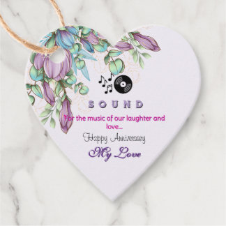 5 Senses Anniversary (SOUND) Favor Tags