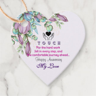 5 Senses Anniversary (TOUCH) Favor Tags