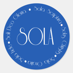 5 Solas Classic Round Sticker