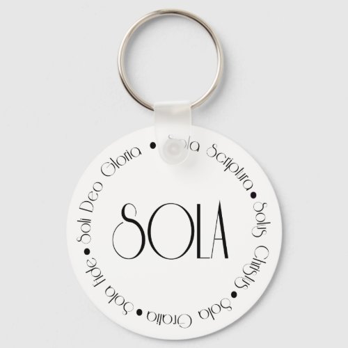 5 Solas Keychain