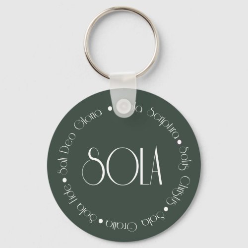 5 Solas Keychain