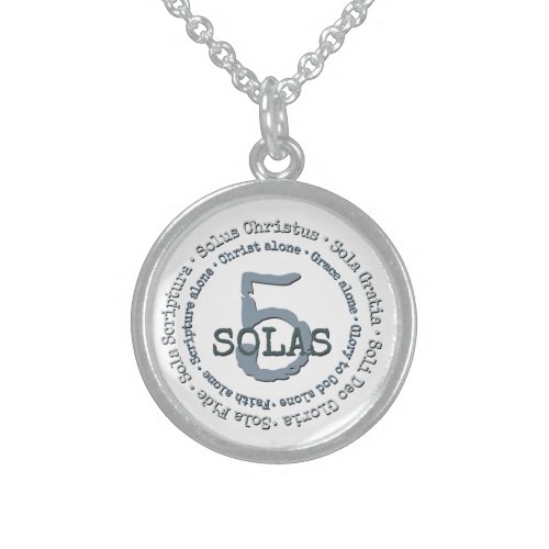 5 Solas of the Reformation Sterling Silver Necklace