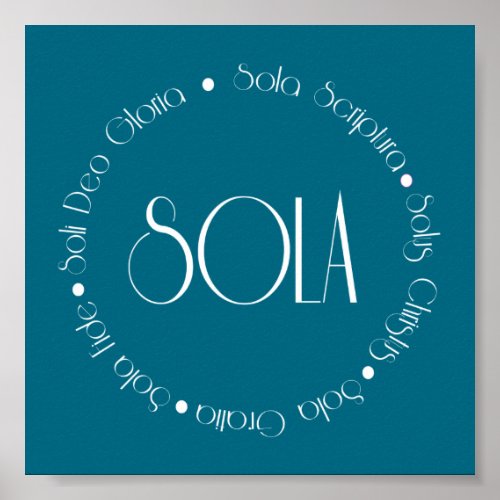 5 Solas Poster