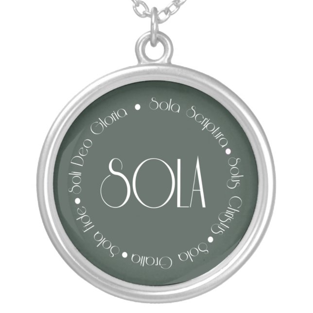 5 Solas Silver Plated Necklace (Front)